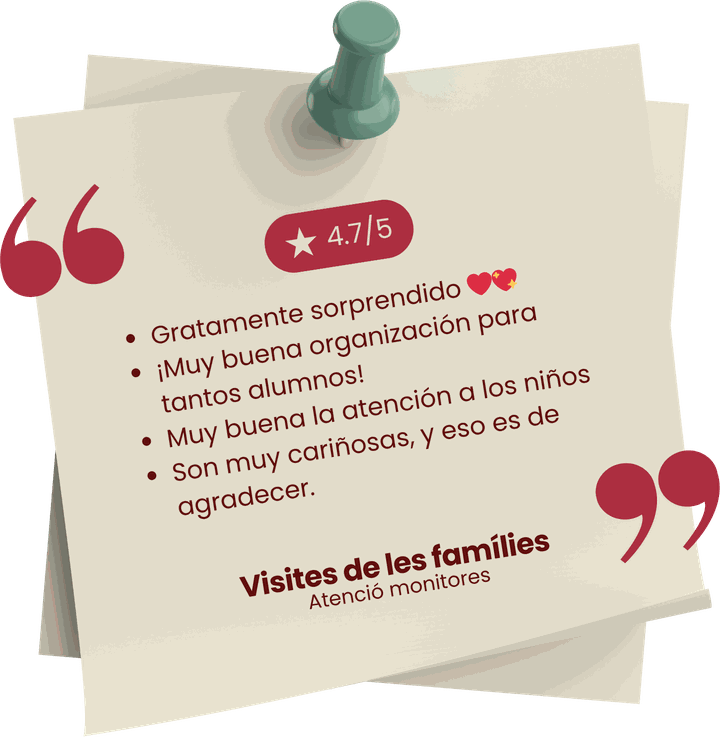 Opinión de familia sobre el comedor escolar Gencuina